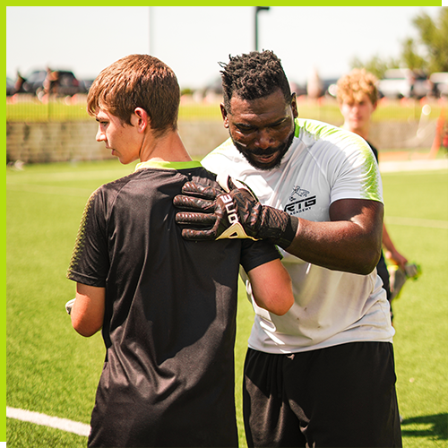 Houston Goalkeeper  Mentor cheering on a player