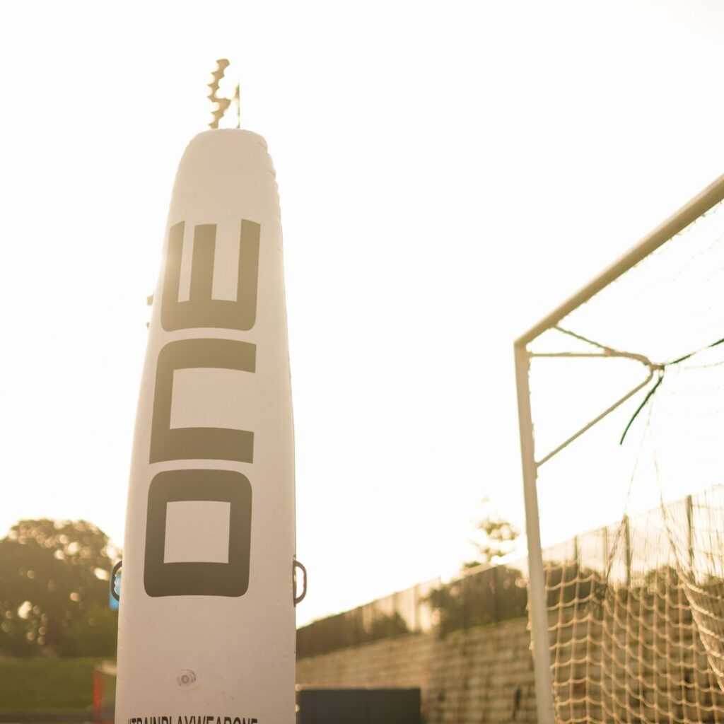 Close up of a goal net